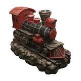 Northlight Seasonal 38" LED Red & Black Vintage Locomotive Train Outdoor Garden Water Fountain, Size 27.0 H x 19.0 W x 38.0 D in | Wayfair QL88528