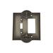 Nostalgic Warehouse Meadows 2-Gang Toggle Light Switch/Rocker Combination Wall Plate in Gray | 6 H x 5 W x 0.38 D in | Wayfair 719790