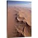 East Urban Home Namibia Namib-Naukluft NP 'Aerial View of Transverse Sand Dune Pattern' - Photograph Print on Canvas in Blue/Brown | Wayfair