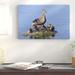 East Urban Home Germany 'Mallard Duck w/ Chicks' - Photograph Print on Canvas in Blue | 16 H x 24 W x 1.5 D in | Wayfair NNAI2930 39913773