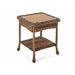 One Allium Way® Ophélie Side Table Wicker/Rattan in Brown | 22 H x 20 W x 20 D in | Outdoor Furniture | Wayfair ONAW4543 45265551