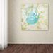 Ophelia & Co. 'Tea Time' Graphic Art Print on Wrapped Canvas in Blue | 18 H x 18 W x 2 D in | Wayfair OPCO4085 41302117