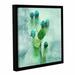 Ophelia & Co. Blue Drops Framed Painting Print on Wrapped Canvas in Blue/Green | 14 H x 14 W x 2 D in | Wayfair OPCO3043 39853503