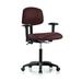 Perch Chairs & Stools Task Chair Upholstered in Black/Brown | 32 H x 24 W x 24 D in | Wayfair MLTK2-BBUF