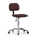 Perch Chairs & Stools Task Chair Aluminum/Upholstered in Black/Brown | 30.5 H x 24 W x 24 D in | Wayfair LBBAC2-BBU