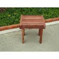 Orren Ellis Varda Solid Wood Outdoor Side Table Wood in Red | 18 H x 20 W x 20 D in | Wayfair OREL8855 41400624