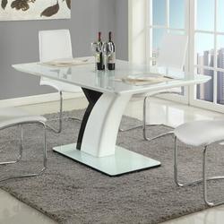 Orren Ellis Natasha Solid Wood Dining Table Wood/Glass in Black/Brown/White | 30.12 H x 51.97 W x 36.02 D in | Wayfair