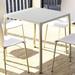 Orren Ellis Benavides Plastic Bistro Outdoor Table Plastic in Brown | 28 H x 28 W x 28 D in | Wayfair OREL8196 41388679