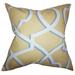 The Pillow Collection Curan Geometric Cotton Throw Pillow Polyester/Polyfill/Cotton in Yellow | 22 H x 22 W x 5 D in | Wayfair