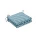 Ivy Bronx Indoor/Outdoor Dining Chair Cushion Polyester in Gray/Blue | 3 H x 20 W x 20 D in | Wayfair 85312250F5D948B7802CD8ED697F1975