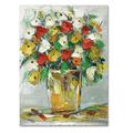 Red Barrel Studio® Spring Flowers in a Vase 11 Painting Print on Wrapped Canvas in White/Black | 47 H x 35 W x 2 D in | Wayfair RDBS4741 30968851