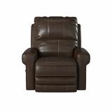 Wildon Home® Hultgren Top Grain Italian Leather Match Recliner Leather Match/Genuine Leather in Brown | 42 H x 38 W x 42 D in | Wayfair