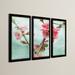Red Barrel Studio® Quince Blossom - 3 Piece Photograph Print Set on Canvas in White/Brown | 36 H x 54 W x 2 D in | Wayfair RDBS1984 27801932