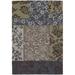 Blue/Gray 90 x 60 x 0.75 in Indoor Area Rug - Red Barrel Studio® Medford Floral Swirls Area Rug Wool | 90 H x 60 W x 0.75 D in | Wayfair