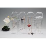 Rebrilliant 4 Panel Jewelry Stand, Glass | 11 H x 6 W x 3.25 D in | Wayfair 956FDA91302B4EADBFD5760CF2E4CA5D