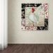 Trademark Fine Art 'Europa White Rooster' by Color Bakery Graphic Art on Wrapped Canvas in Black/Red/White | 14 H x 14 W x 2 D in | Wayfair