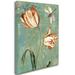 Trademark Fine Art 'Tulips Ablaze I' by Color Bakery Graphic Art on Wrapped Canvas Metal in Green/Red | 32 H x 24 W x 2 D in | Wayfair