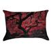 Red Barrel Studio® Olney Japanese Maple Tree Zipper Rectangular Lumbar Pillow redPolyester/Polyfill/Polyester | 14 H x 20 W x 3 D in | Wayfair