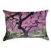 Red Barrel Studio® Olney Japanese Maple Tree Lumbar Pillow Polyester/Polyfill/Cotton in Pink | 14 H x 20 W x 3 D in | Wayfair RDBT2786 41372631