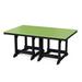 Wildridge Heritage 44"x72" Outdoor Table Plastic in Green/Black | 30 H x 72 W x 44 D in | Wayfair LCC-189-Lime Green/Black