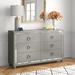 Willa Arlo™ Interiors Kosta 6 Drawer Dresser Wood in Brown/Gray | 38 H x 62 W x 17 D in | Wayfair ROSP5592 43279412
