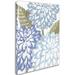 Trademark Fine Art 'Sea Dahlias I' by Color Bakery Painting Print on Wrapped Canvas in Blue/White | 24 H x 18 W x 2 D in | Wayfair ALI4944-C1824GG