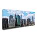 Trademark Fine Art 'Lower Manhattan' by CATeyes Photographic Print on Wrapped Canvas in Blue | 12 H x 24 W x 2 D in | Wayfair MZ0395-C1224GG