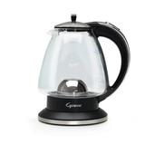 Capresso H2O Glass Electric Tea Kettle Stainless Steel/Glass/Plastic in Black/Gray | 9.5 H x 8.25 W x 6.25 D in | Wayfair 240.03