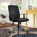 Symple Stuff Task Chair Upholstered in Black/Brown/Gray | 37 H x 27 W x 25 D in | Wayfair SYPL3216 40998634
