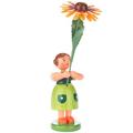 The Holiday Aisle® Dregeno Easter Green Flower Girl Figurine Wood in Brown | 4.5 H x 1.25 W x 1.25 D in | Wayfair THLA6164 40243035