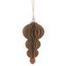 The Holiday Aisle® 6.5" Brown Glittered Drop w/ Pine Cone Pendant Christmas Ornament in Brown/Green | 6.5 H x 4 W x 4 D in | Wayfair