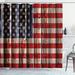 The Holiday Aisle® 4th of July Happy National Day Liberty Freedom Democracy Country Patriarchal Graphic Single Shower Curtain | Wayfair