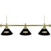 Trademark Global Chevrolet 3-Light Pool Table Cone Pendant, Metal in Black/Yellow | 14 H x 14 W x 14 D in | Wayfair GM603CH