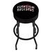 Trademark Global NCAA Swivel 28.5" Bar Stool Upholstered/Leather in Black | 29 H x 20.75 W x 20.75 D in | Wayfair GA1006-SMOKE