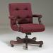 Triune Business Furniture Ergonomic Executive Chair Upholstered | 36 H x 26 W x 29 D in | Wayfair 1281/Dillon Vinyl/Cordovan/Mahogany/DX