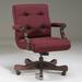 Triune Business Furniture Executive Chair Upholstered | 36 H x 26 W x 29 D in | Wayfair 1281/Hue Fabric/Currant/Mahogany