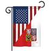 Breeze Decor American Czech Friendship 2-Sided Polyester House/Garden Flag in Red/Blue | 18 H x 13 W in | Wayfair BD-FS-G-108391-IP-BO-DS02-US