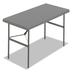 Iceberg Enterprises Indestruc-Tables Too™ 48" Rectangular Folding Table Plastic/Resin in Gray/Black | 29 H x 48 W x 24 D in | Wayfair ICE65207