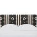 Union Rustic Fuller Linen Panel Headboard Upholstered/Metal/Linen/Cotton in Black | 51 H x 41 W x 4 D in | Wayfair UNRS1791 39063675