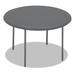 Iceberg Enterprises Indestruc-Tables Too™ 48" Circular Folding Table Plastic/Resin in Gray/Black | 29 H x 48 W x 48 D in | Wayfair ICE65247