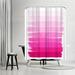 East Urban Home 71" x 74" Shower Curtain, Luca by Charlotte Winter Polyester in Blue/Pink | 74 H x 71 W in | Wayfair URBR5647 41341118
