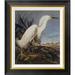Global Gallery Snowy Heron or White Egret by John James Audubon - Picture Frame Print on Canvas Canvas, in Black | Wayfair GCF-198111-16-190