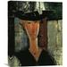 Global Gallery 'Madam Pompadour' by Amedeo Modigliani Painting Print on Wrapped Canvas in Black/Orange/Yellow | 30 H x 24.3 W x 1.5 D in | Wayfair