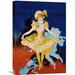 Global Gallery 'Musee Grevin/Pantomimes Lumineuses' by Jules Cheret Vintage Advertisement on Wrapped Canvas in Blue/Red/Yellow | Wayfair