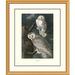 Global Gallery Snowy Owl by John James Audubon Framed Painting Print Plastic/Metal in Green | 40 H x 34 W x 1.5 D in | Wayfair DPF-132747-2430-102