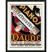 Global Gallery 'Pianos Daudé' by AndrÃ© DaudÃ© Framed Vintage Advertisement Paper in Black/Orange/Red | 42 H x 32.42 W x 1.5 D in | Wayfair