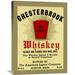 Global Gallery 'Chesterbrook Whiskey' Vintage Advertisement on Wrapped Canvas in Red | 30 H x 22.5 W x 1.5 D in | Wayfair GCS-375126-30-142