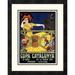 Global Gallery 'Copa Catalunya' by J. Muntanya Framed Vintage Advertisement Paper in Blue/Yellow | 22 H x 17.42 W x 1.5 D in | Wayfair