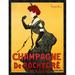 Global Gallery 'Champagne de Rochegre, ca. 1902' by Leonetto Cappiello Framed Vintage Advertisement in Black/Yellow | Wayfair GCF-379118-2432-299