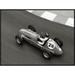 Global Gallery 'Historical Race Car at Grand Prix de Monaco' by Peter Seyfferth Framed Photographic Print on Canvas in Black & White | Wayfair